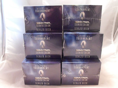 Star Trek CCG OTSD Official Tournament Sealed Deck – Lot Of 6 Factory Sealed Decks (Decipher, 1E)