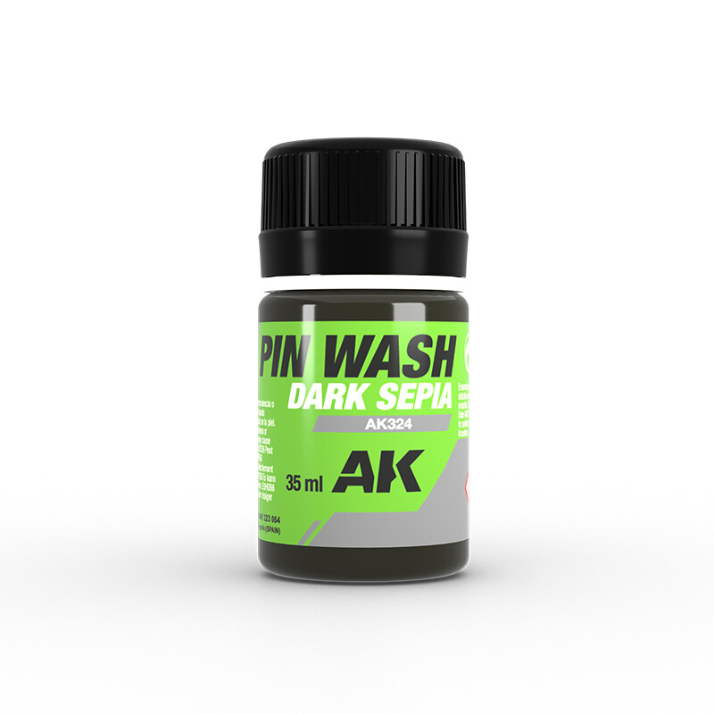 AK324 Dark Sepia Pin Wash