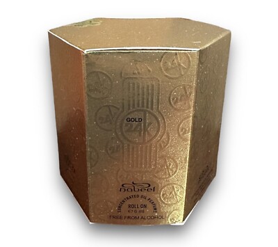 Nabeel Concentrated Perfume Oil Roll On Arabian Attar Ittar 6x6ml - 24k Gold