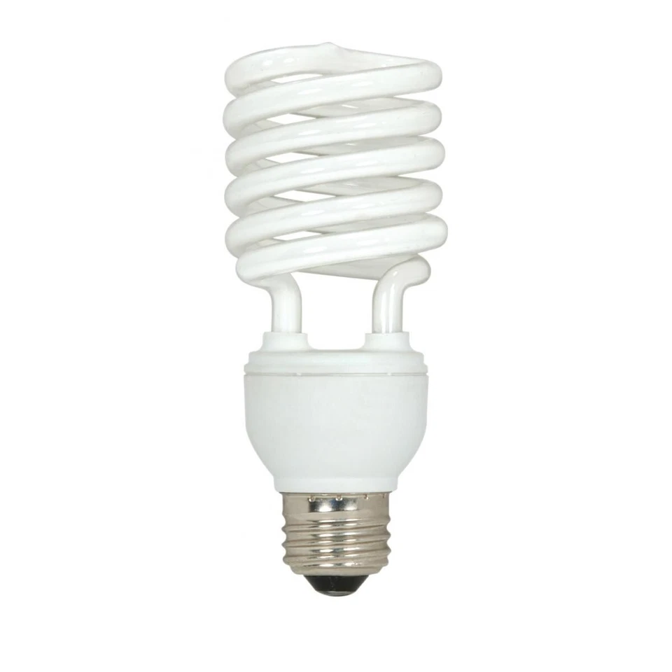 Satco S6274 - 23 Watt Mini Spiral Compact Fluorescent Bulbs - 2700K (3 Bulbs) - Image 2 of 4