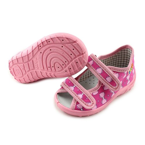 Nazo Girls Canvas Open Toe Sandals with Leather Innersole - Picture 8 of 8