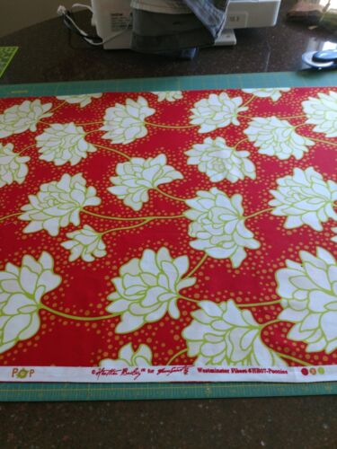 35.5" HTF Pop Heather Bailey for Free Spirit Westminster Fibers #HBO7-Peonies.