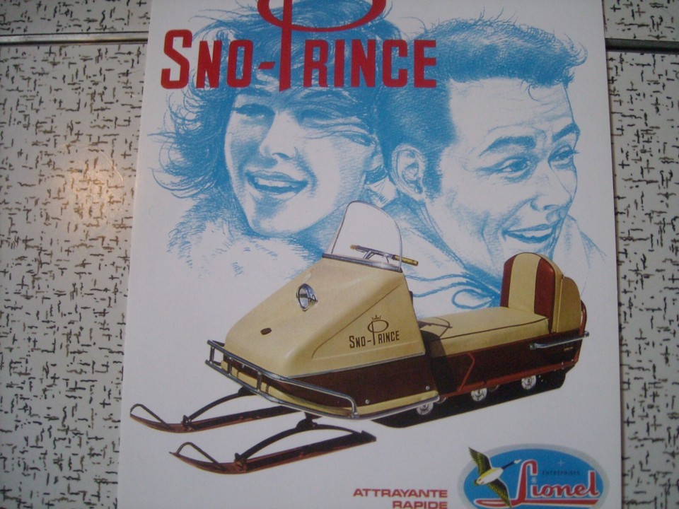 1968 Vintage SNO PRINCE Snowmobile Brochure eBay
