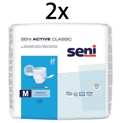Seni Active Classic Pants Gr. M Inkontinenzhosen 2x 30 Stück