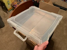 ARTBIN Translucent Storage Satchel Craft Box Lot x2