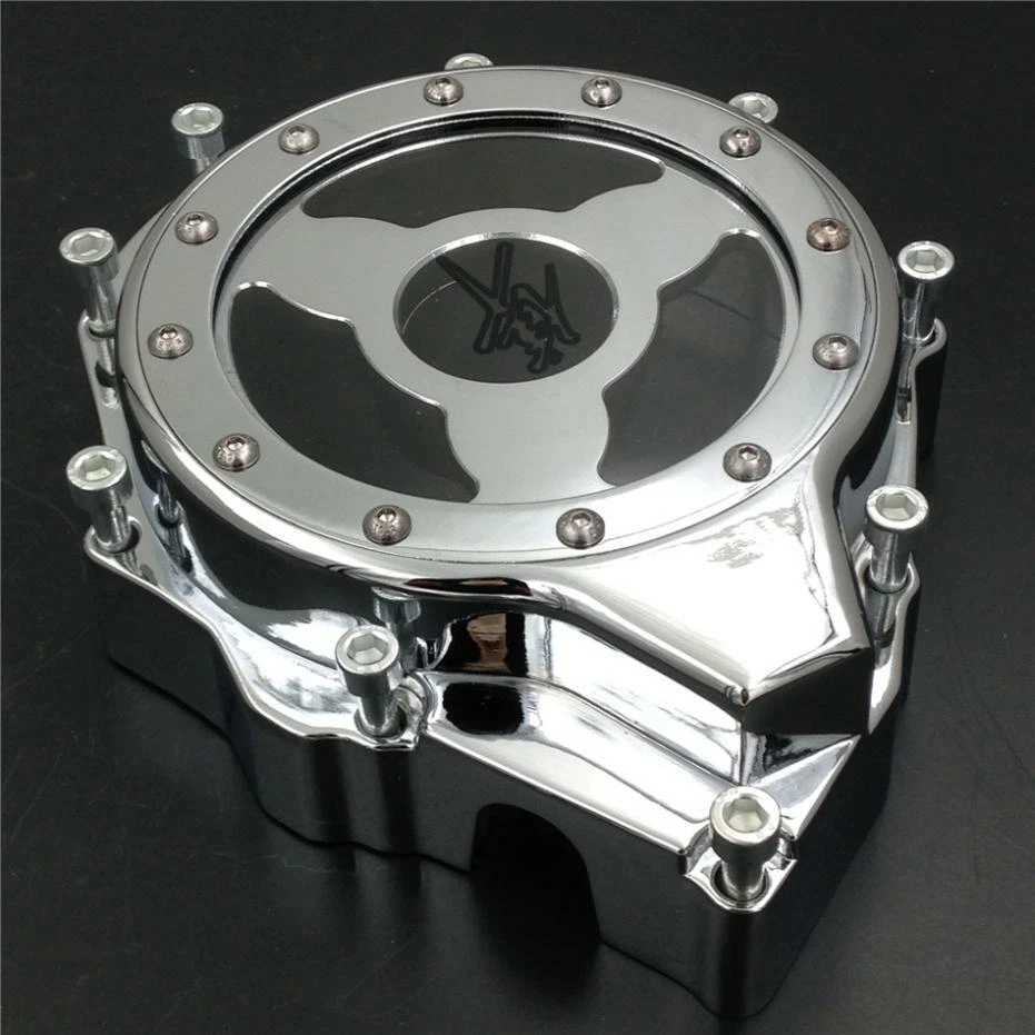 Left side see through Stator Engine Cover For 1999-2015 Suzuki Hayabusa GSX1300R — 第 3/4 张图片