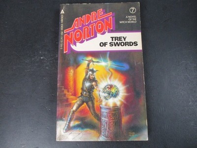 Trey of Swords by Andre Norton 1983 Fifth Printing Fantasy Ace Books Paperback