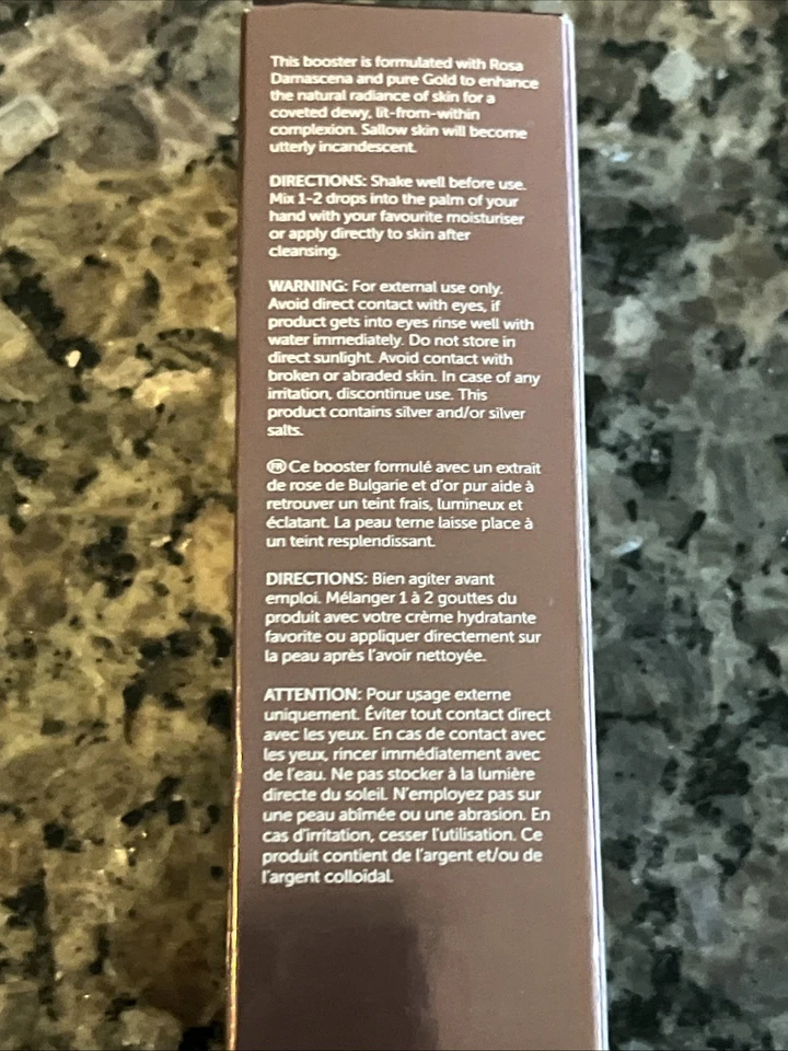 111 Skin Rose Gold Radiance Booster 20 ml/0,68 fl oz tamaño completo Londres nuevo en caja Foto 2 de 2