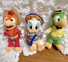 Disneyland Donald Duck Jose Panchito Plush Key Chain The Three Caballeros Tokyo