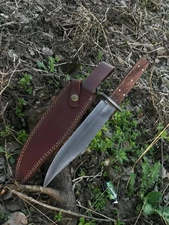 CUSTOM HANDMADE D2 TOOL STEEL HUNTING COMBAT BOWIE KNIFE SURVIVAL CAMPING KNIFE