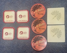 ASIAN HOTEL COASTER COLLECTION - E&O PENANG, RAFFLES SINGAPORE, CLARKS INDIA