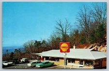 Thorn Hill Tennessee Clinch Mountain Lookout Gas Station Shell Hwy 25-E Postcard