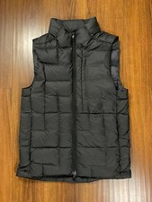 Lululemon Womens Sz Small Down For It All Goose Down Black Puffer Vest Full Zip