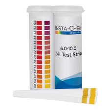 Hydrion 86010 Ph Test , 3 1/4 In L, 6 To 10 Ph, Pk600