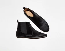 ISABEL MARANT Black Doots Calf Hair Ankle Boot 40 / 10 US $890