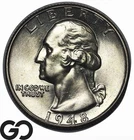 1948 Washington Quarter, Premium Quality Superb Gem BU++