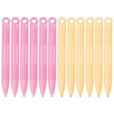 Magnetic Drawing Board Pen, 12 Pcs Pen, Pink/Light Yellow