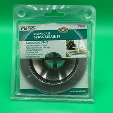 Plumb Works 6790068 Cast Brass Sink Strainer Commercial Grade Brushed Nickel.