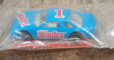 1998 Windex Cleaner Promo Diecast Blue Race Car 1:64 Scale Nascar Sealed NOS