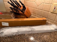 Pottery Barn Linden Towel BAR 24" Tumbled Brass Bathroom Hardware Fixture NEW