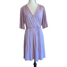 ASOS Mauve A Line Wrap Dress US12