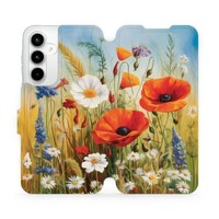 HandyhüLle Mit Klappe FüR Galaxy A35 5G Mobiwear Case Cover Etui Wiesenblumen