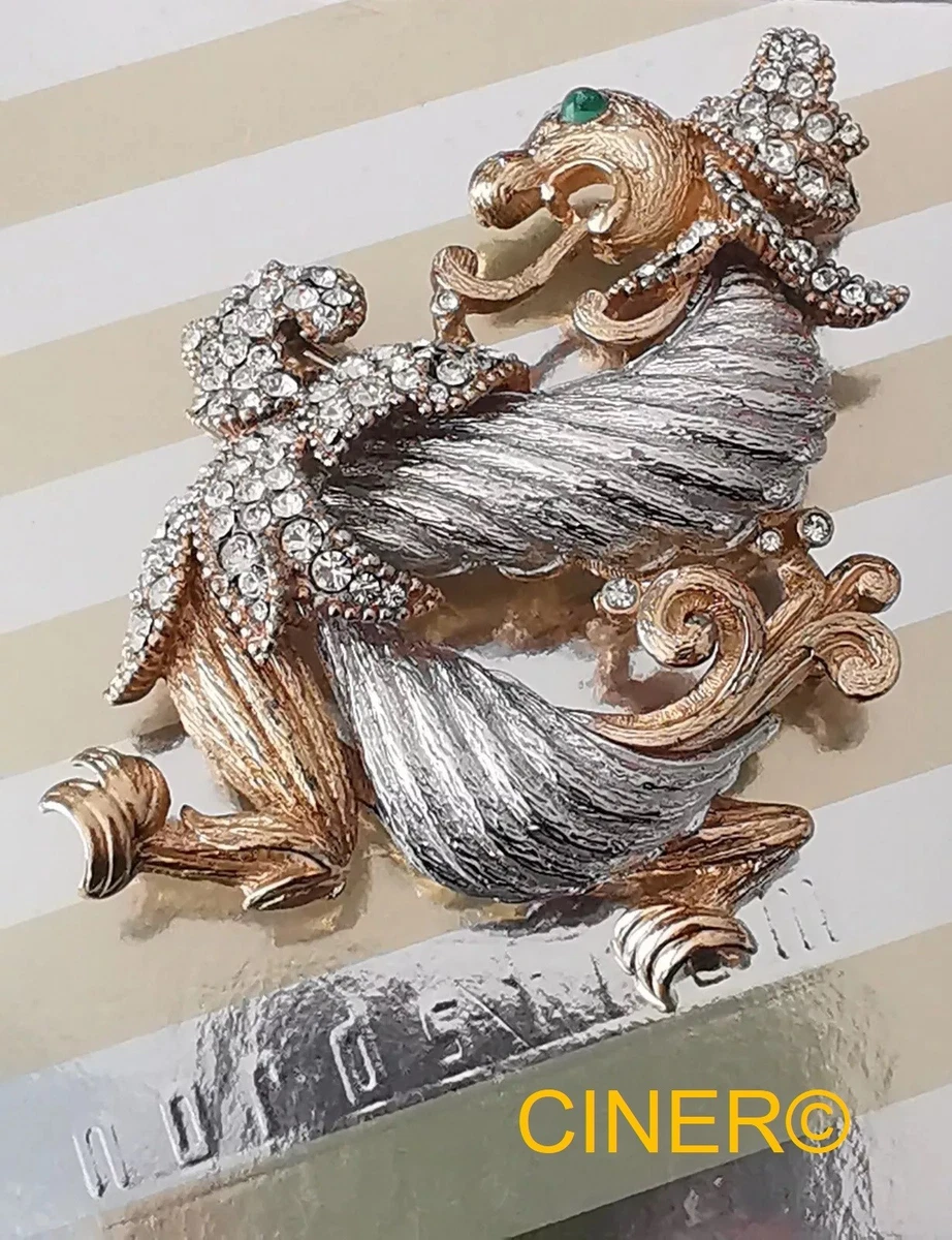 ヴィンテージ CINER サイナー 風船を持つキャラクターブローチ 511k Ciner Signed Vintage & Antique Fashion Brooches & Pins for sale | eBay