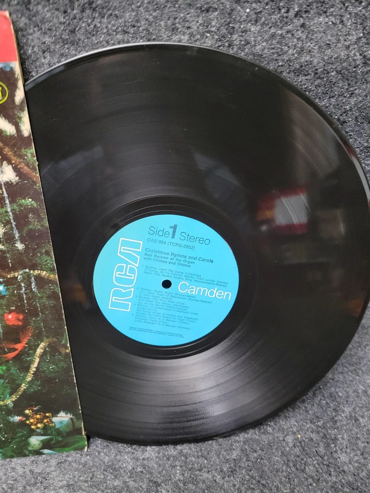 Vintage Bob Ralston Christmas Hymns & Carols Vinyl LP RCA Camden CAS-994 Holiday - Image 4 of 4