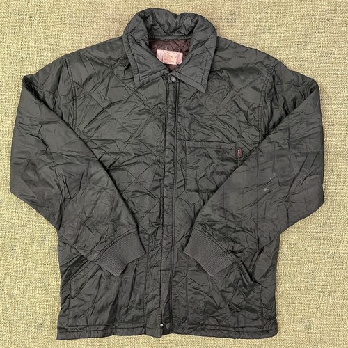 Stüssy, Stüssy vintage Men’s Quilted Nylon Full Zip Jacket Logo Green Size L