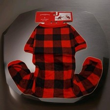 Wondershop Pet Pajamas Holiday Buffalo Check Flannel Dog  Cat Red Size Small