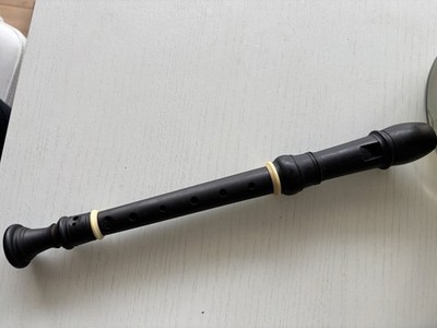 Moeck Rottenburgh Sopranblockflöte Ebenholz, Design F. von Huene, Bj. 1984,