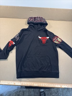 PRO STANDARD Chicago Bulls Black 6 Time NBA Finals Champions Hoodie Sz 2XL Mens