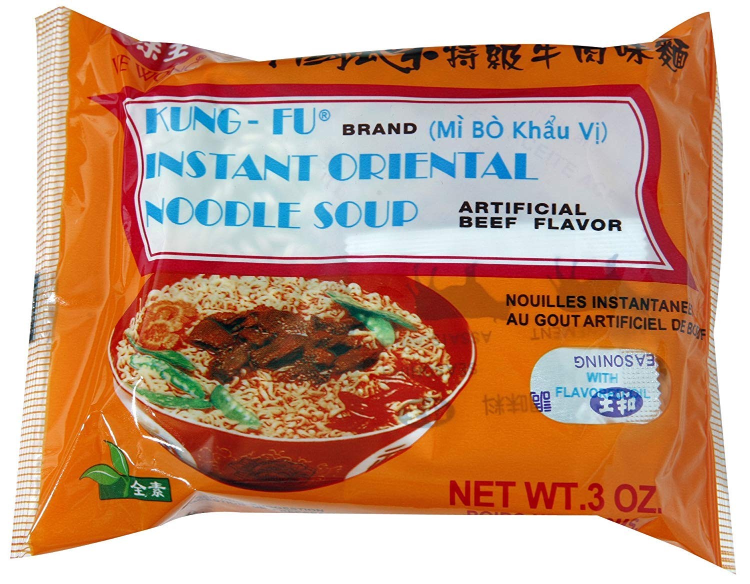 Fideos de carne estilo oriental (30 paquetes)