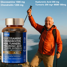 Glucosamine Chondroitin Turmeric MSM Triple Strength Joint Support 120pcs 3490mg