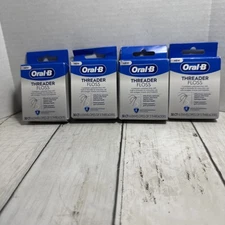 Oral-B Threader Floss 30 Count 6 Envelopes Of 5 Threaders 4 Boxes