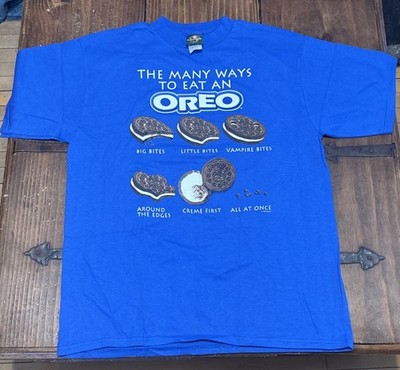 Vintage Nabisco Oreo Promo Shirt Size XL 1996 Men s Blue USA