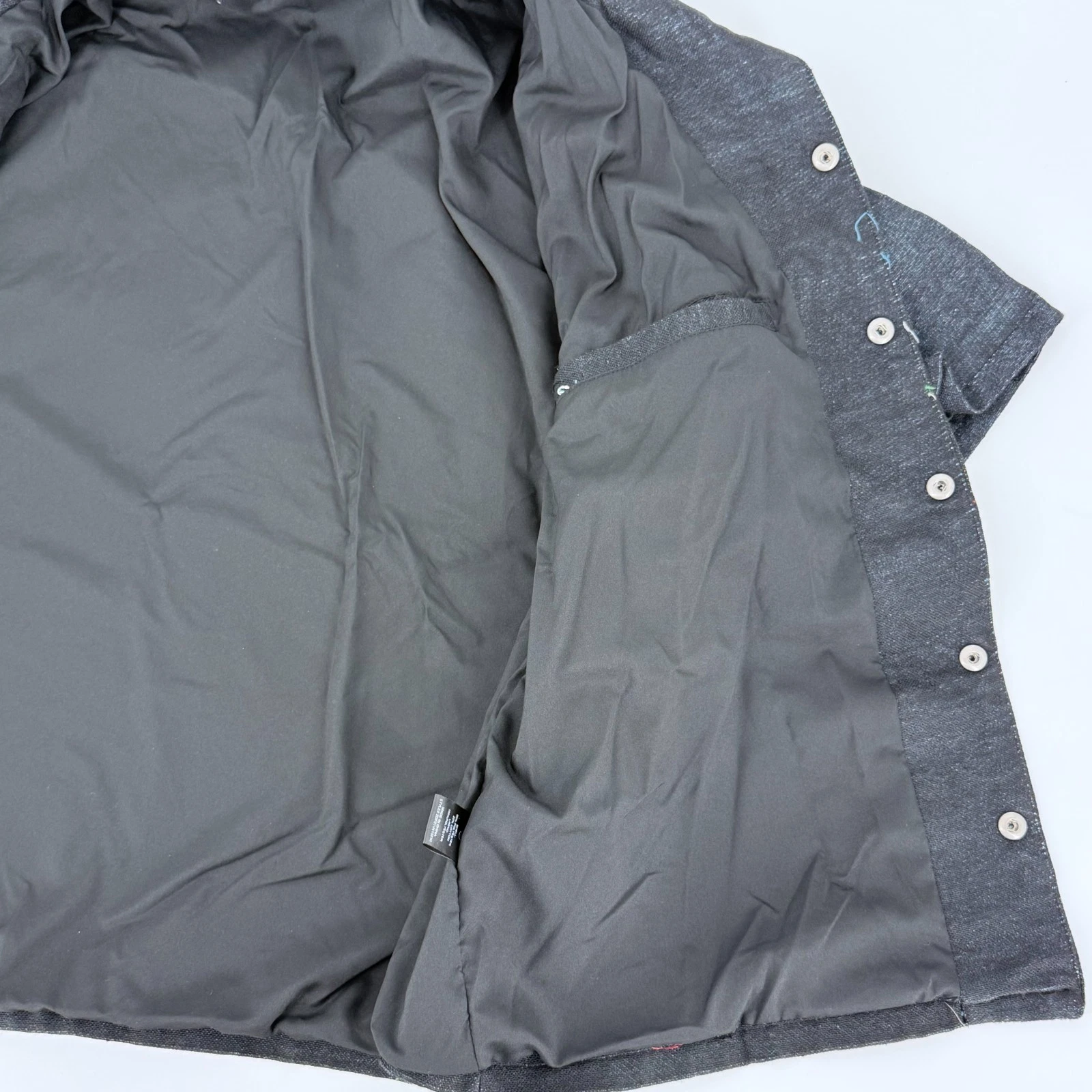 Novamen Tapestry Lion Jacket L Woven Graphic Black Denim Look Streetwear Shacket - product detail image 11