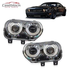 For 2015 - 2023 Dodge Challenger HID Headlight Right +Left 68378876AB 68378877AB