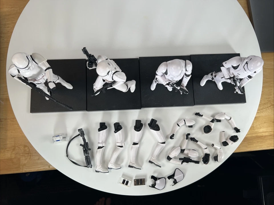 Star Wars Kotobukiya ARTFX Lot of 4 Stormtrooper Figures + Extra Parts Loose - Image 3 of 4