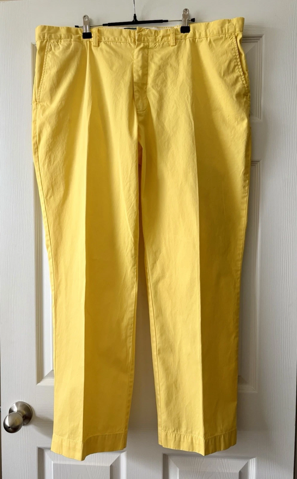 VTG 90s Polo Ralph Lauren Andrew Pants Men 42x30 Yellow Classic Chino Pleated