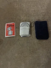 VTG(NEW OTHER)PEACOCK CHROME PLATED POCKET HAND WARMER INSTRUCTIONS AND BAG