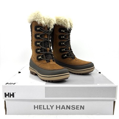 Helly Hansen Garibaldi Whiskey Espresso Brown Winter Snow Boots Women's 7.5