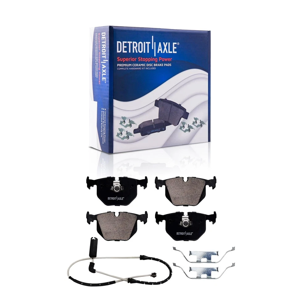 Pastillas de freno delanteras y traseras de cerámica con kit de hardware para BMW 740i 740iL M5 X5 Foto 4 de 4