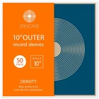 SPINCARE Density Premium 10" Outer Vinyl Record Sleeves For 10 Inch EP - 50 Pack