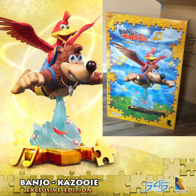 LIKENEW Banjo-Kazooie DAY ONE EXCLUSIVE Edition, First4Figures #386 Resin Statue