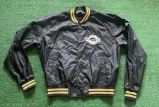 Vintage Y2K Chalk Line Iowa Hawkeyes Black Snap button Jacket Adult XL