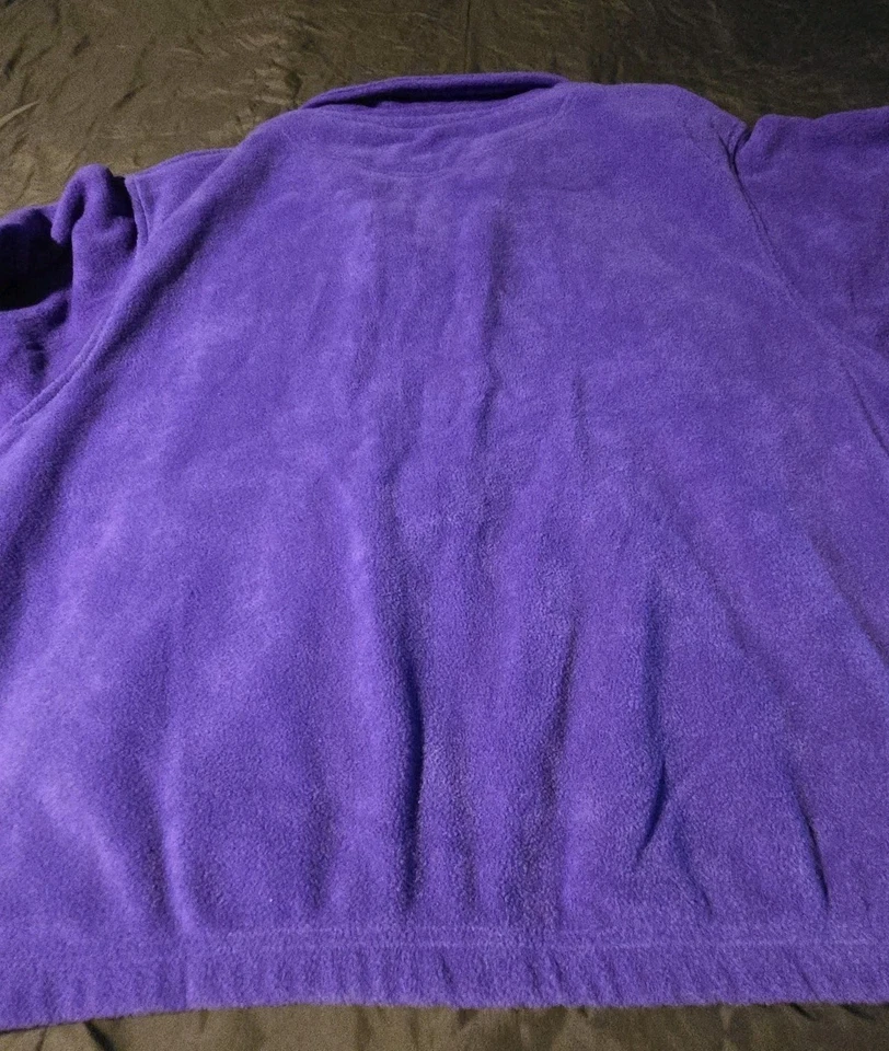 Chaqueta polar Sierra Pacific Outdoors para mujer L púrpura cremallera completa Foto 2 de 4