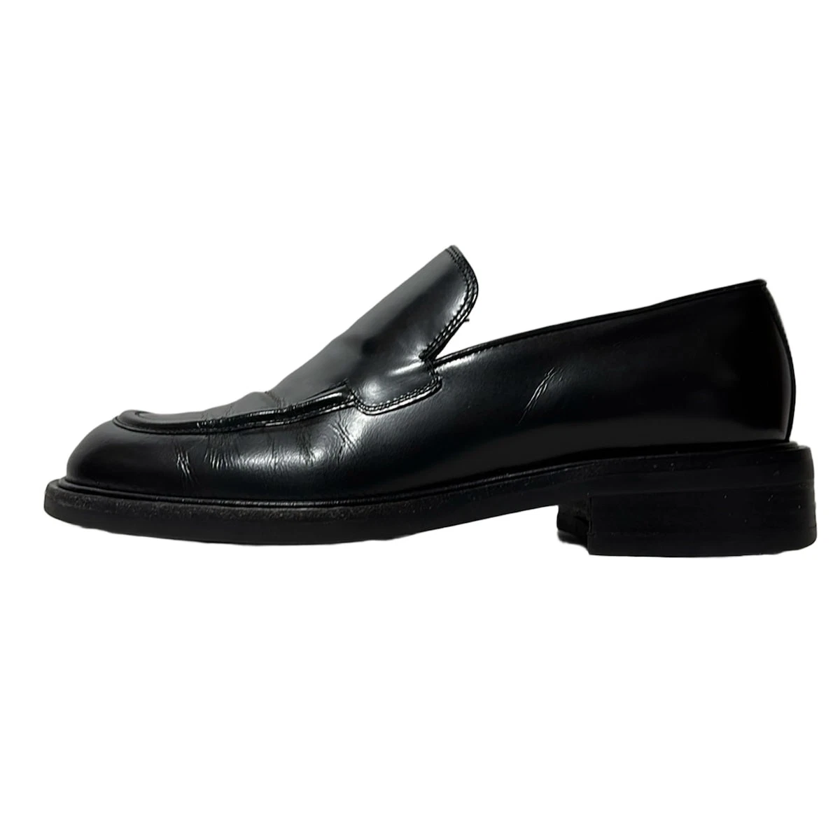 Auth GUCCI   Chaussures femme en cuir noir