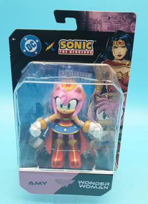 Jakks Pacific Sonic the Hedgehog Amy x DC Wonder Woman Neu OVP