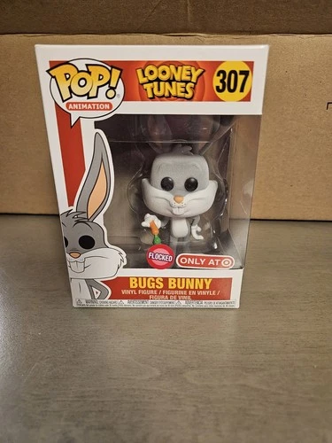 Funko Pop BUGS BUNNY (307) ORIGINAL/FLOCKED--ANIMATION--WARNER BROS. CARTOONS